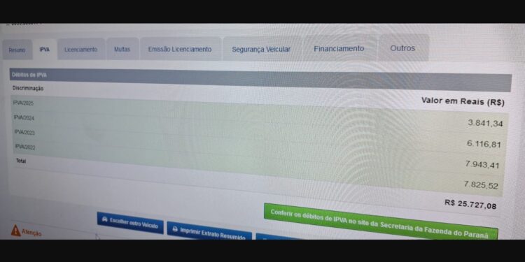 PM aborda em rodovia Land Rover com mais de R$ 25 mil reais em débitos