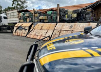 PRF apreende quase 4,5 toneladas de maconha na BR-277