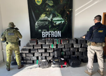BPFron e PRF apreendem mais de uma tonelada de droga próximo a Perobal