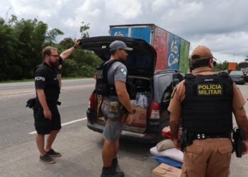 Forças de segurança fazem operação integrada nas rodovias de acesso ao Litoral