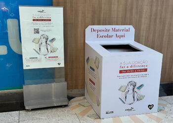 Shopping arrecada material escolar para instituiçãoque auxilia crianças do União da Vitória