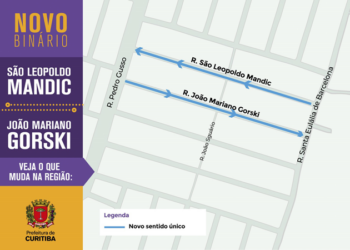 Atenção, motorista: novo binário começa a funcionar nesta quarta-feira em Curitiba