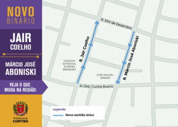 Atenção, motorista! Novo binário entra em operação em Curitiba nesta quarta-feira