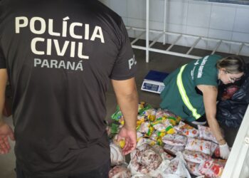 PCPR e Vigilância Sanitária apreendem 161 quilos de carne e prendem responsável