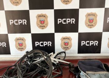 PCPR prende dois homens em flagrante por furto e receptação de fios de cobre