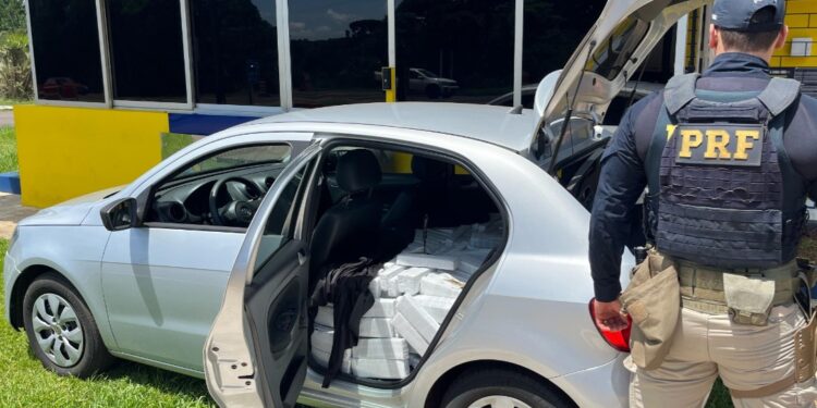 PRF apreende quase 400 quilos de maconha na BR-277 que seria entregue em Curitiba