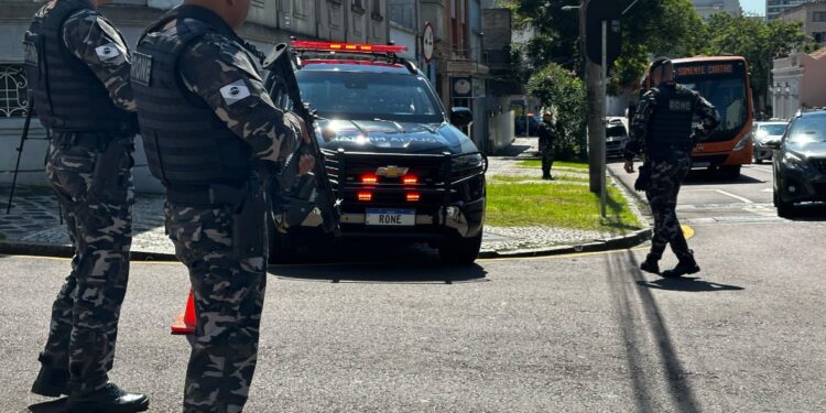 RONE realiza operação no centro de Curitiba