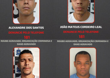 Polícia divulga fotos e informações de foragidos por atos violentos em Londrina