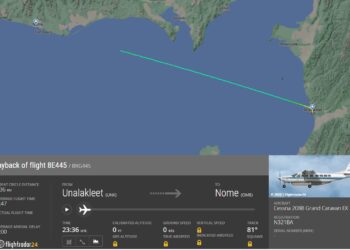 Avião desaparece no Alasca; equipes buscam sobreviventes