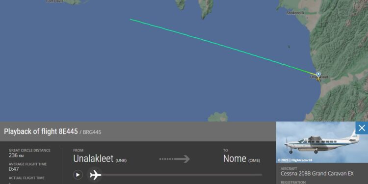 Avião desaparece no Alasca; equipes buscam sobreviventes