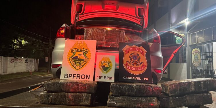 Polícia Militar do Paraná apreende quase 400 quilos de maconha em rodovia estadual na região oeste