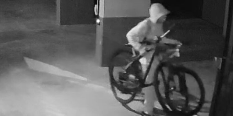 Câmera de segurança registra ação de criminosos em condomínio de Curitiba; três bicicletas foram levadas