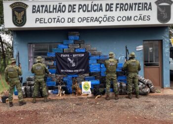 BPFRON apreende mais de 2 toneladas de maconha no Paraná