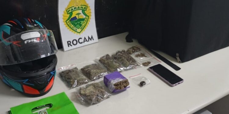 Indivíduo que fazia delivery de drogas em Curitiba é preso pela ROCAM