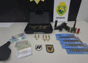 Homem é preso pela PM após disparos de arma de fogo em Curitiba