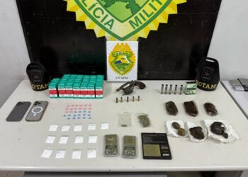 ROTAM apreende drogas e arma de fogo durante patrulhamento no Xaxim