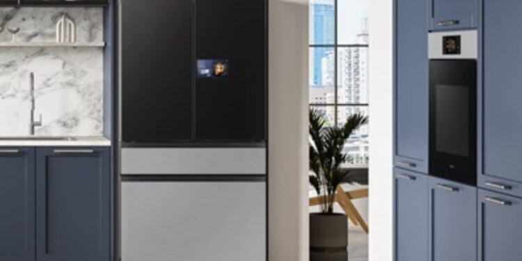 Samsung apresenta nova linha de refrigeradores equipados com telas e com o recurso AI Vision Inside aprimorado