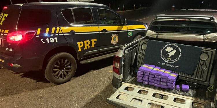 Casal é preso com 20 kg de maconha escondidos em compartimento de veículo na BR-277