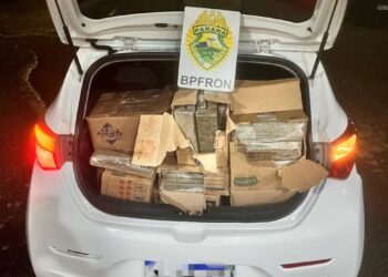 BPFRON apreende 150 quilos de maconha em veículo na BR-277