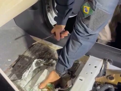 PRF apreende quase 100 quilos de pasta base de cocaína na BR-376