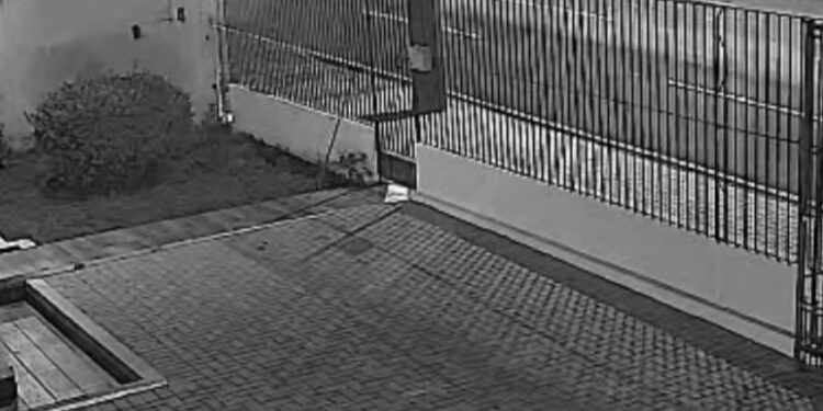 Câmera de segurança registrou acidente com influencer em Curitiba