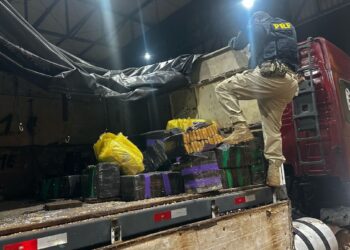 PRF apreende mais de 850 kg de maconha após acompanhamento tático na BR-277