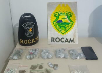 Equipe ROCAM apreende drogas e detém dois suspeitos durante patrulhamento no bairro São Francisco