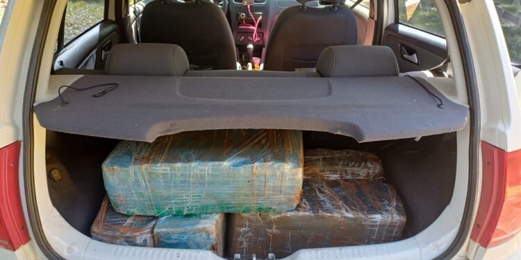 PRF apreende quase 90 kg de maconha em abordagem na BR-373