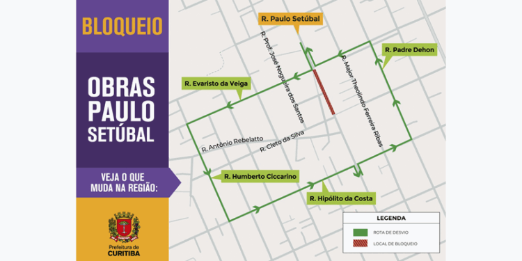 Rua do Boqueirão terá bloqueio para pavimentação
