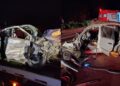 Tragédia na BR-487; colisões deixam quatro mortos e dois feridos