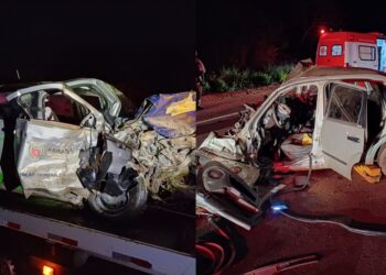 Tragédia na BR-487; colisões deixam quatro mortos e dois feridos