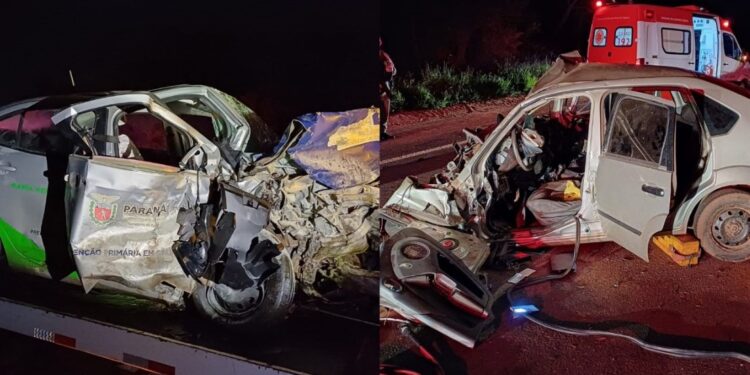 Tragédia na BR-487; colisões deixam quatro mortos e dois feridos