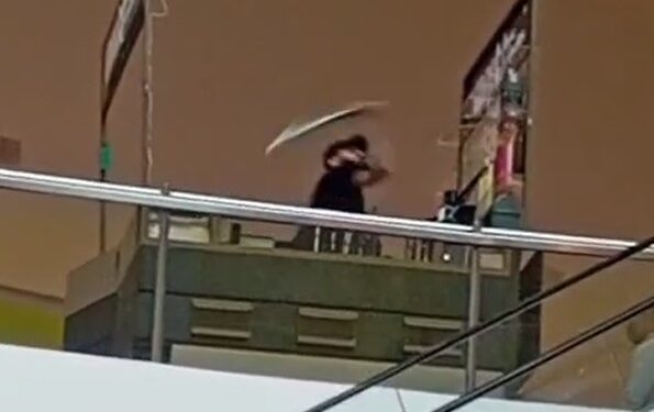Homem armado com facão ameaça matar o cunhado dentro do Shopping Palladium