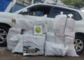 BPFRON apreende 300 kg de maconha em veículo com placas falsas