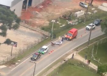 Motociclista sofre diversas fraturas em colisão em Araucária