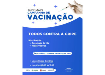 Ceasa Curitiba promove ação de saúde com vacinação gratuita e testes de HIV nesta quarta