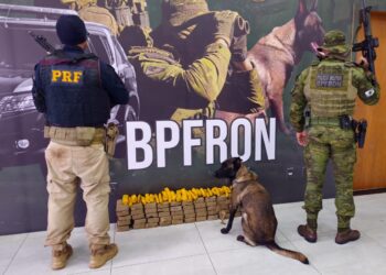 PRF e BPFRON apreendem quase 70 kg de pasta base de cocaína escondidos em cilindro de ar de carreta