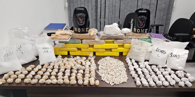 RONE apreende mais de 30 kg de drogas após monitoramento em Araucária
