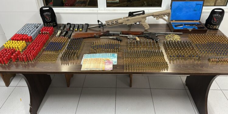 RONE apreende seis armas de fogo e mais de 1.500 munições em São José dos Pinhais