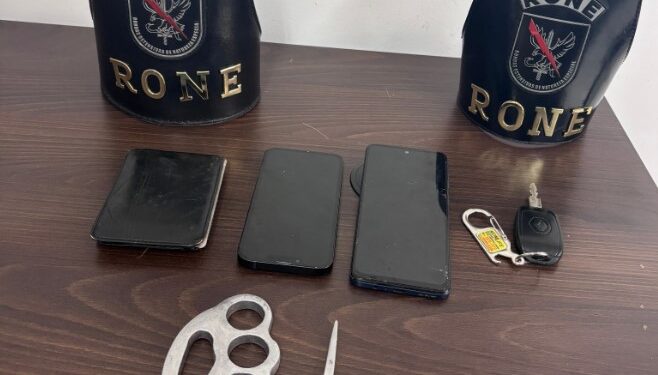 RONE prende indivíduo que desferiu tesouradas em motorista de aplicativo e roubou carro