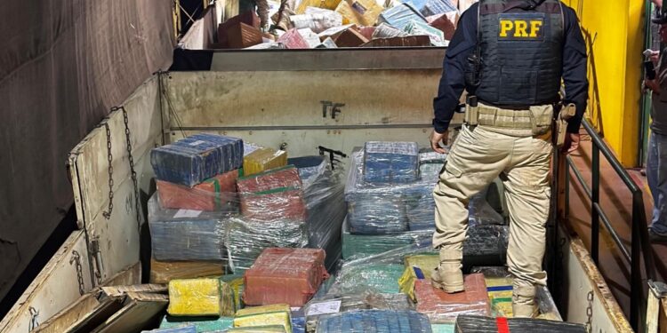 PRF apreende mais de 17 toneladas de maconha e realiza maior apreensão do ano no Paraná