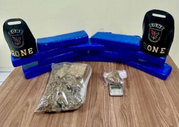 RONE prende casal e apreende 12,5 kg de maconha