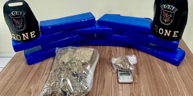 RONE prende casal e apreende 12,5 kg de maconha