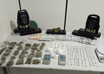 RONE prende dupla por tráfico de drogas e apreende grande quantidade de entorpecentes