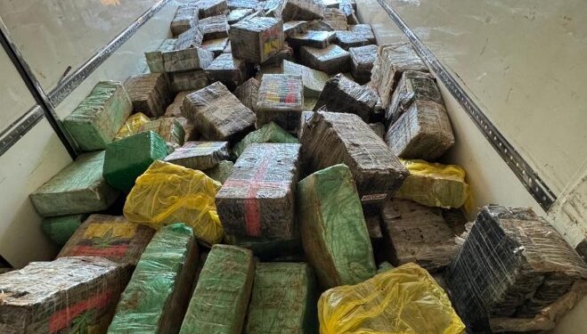 PRF apreende quase 8 toneladas de maconha no norte do Paraná