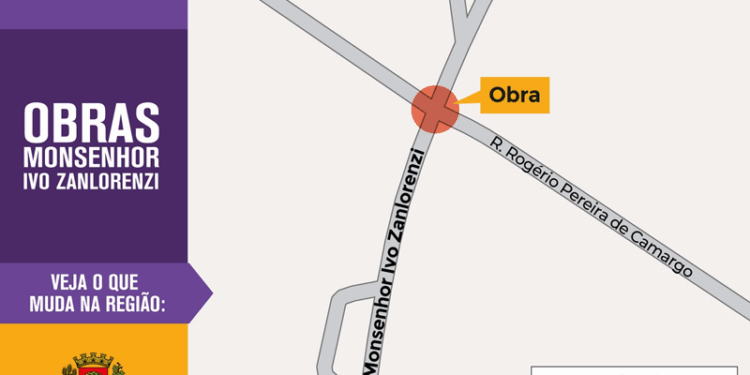 Monsenhor Ivo Zanlorenzi terá bloqueio parcial para obra de drenagem