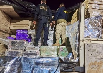 PRF e Polícia Federal apreendem 4,5 toneladas de maconha