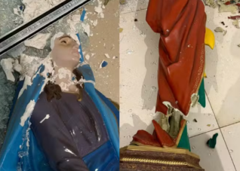 Imagens sacras são destruídas em igreja no Paraná; homem é preso