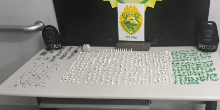 ROTAM aborda motociclista e apreende drogas na Vila Nossa Senhora da Luz