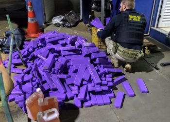 PRF apreende mais de 300 quilos de maconha após perseguição na BR-277